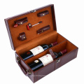 Тиснение Горячая фольга Картонная бумага Красная подарочная упаковка для вина